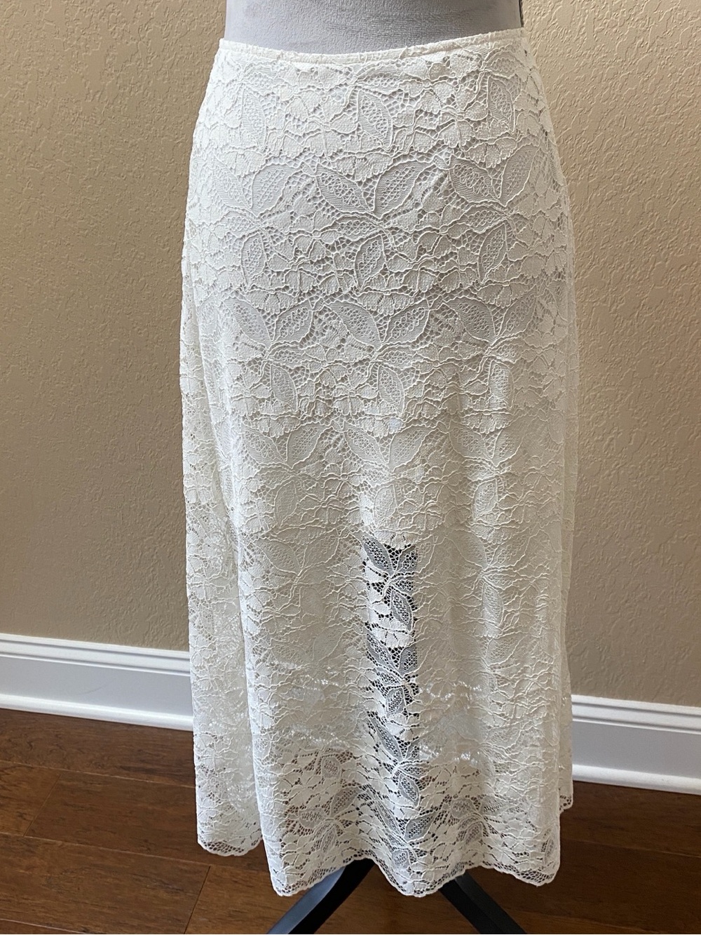 The Kooples White Cream lace skirt